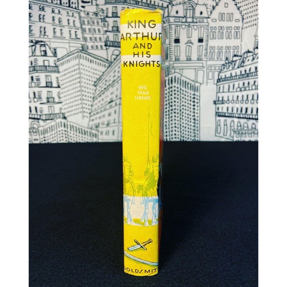 King Arthur and His Knights “Retold” Goldsmith Publishing Co, Vintage Undated HC - Picture 2 of 13